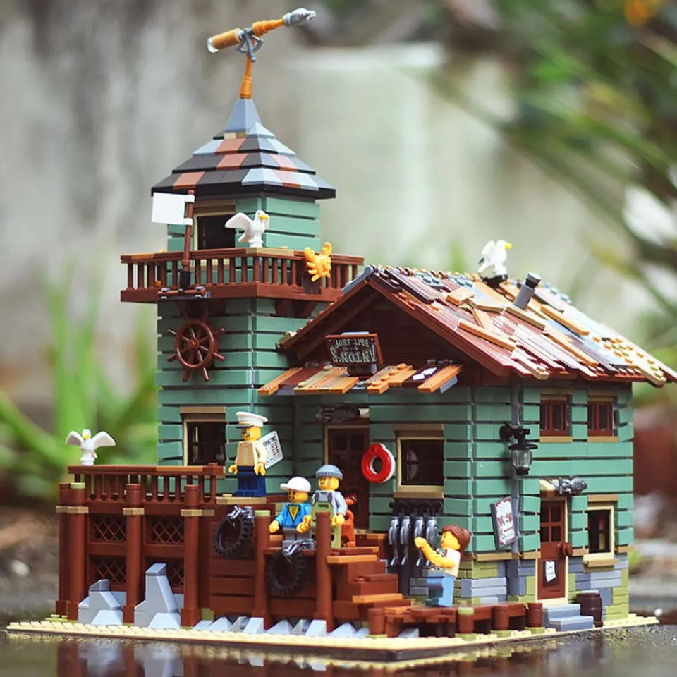 

The Old Fishing Store city series Compatible Iegoinglys 21310 16050 Educational Building Blocks MOC Serie Toys Christmas Gifts