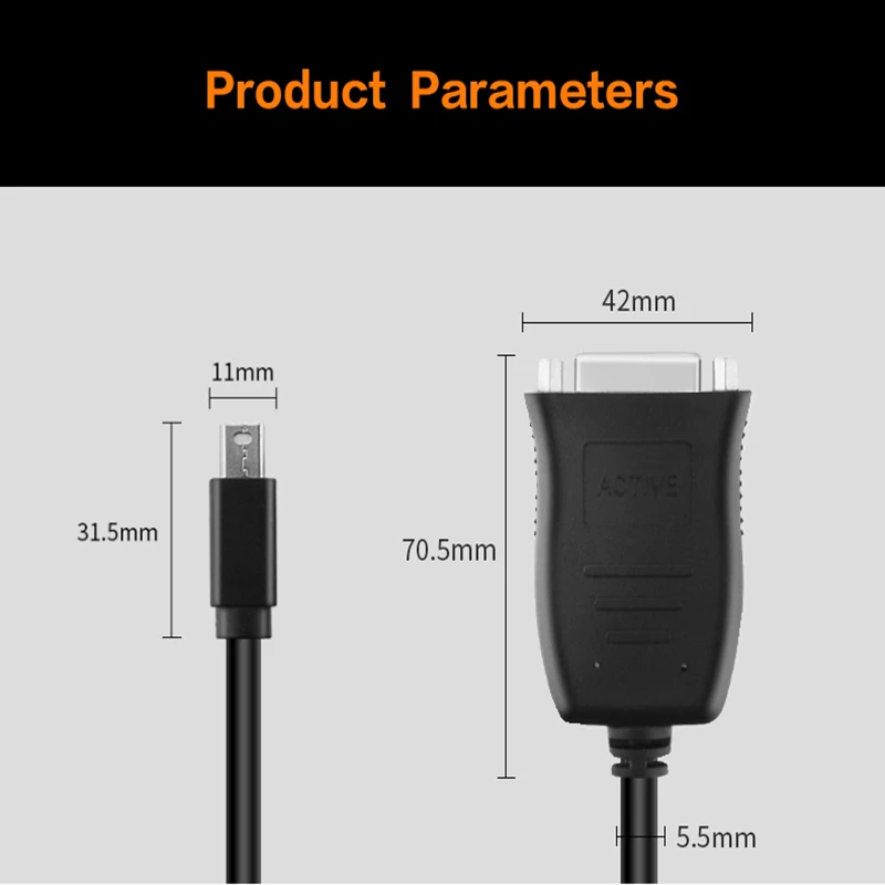 АКТИВНЫЙ Мини DP DisplayPort to DVI адаптер конвертер 4K Thunderbolt ATI Eyefinity 6 несколько мониторов для Mini DP DVI 4K30HZ HDMI