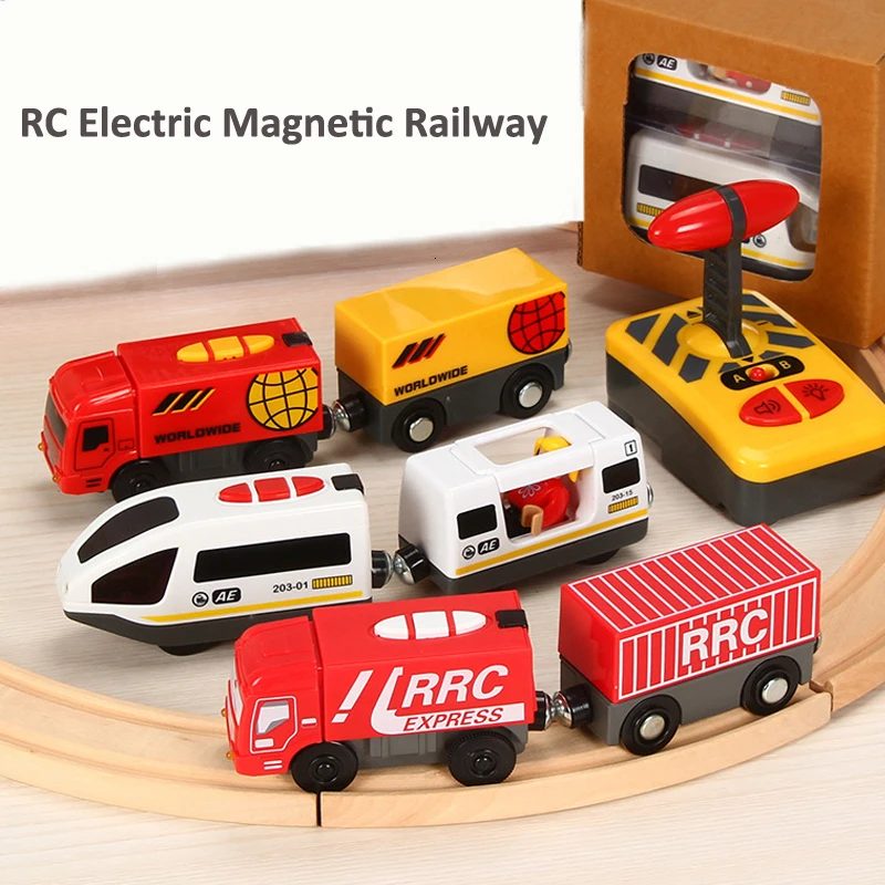 Jouet de train pour enfants, train électrique pour enfants, locomotive de  chemin de fer magnétique connecté magnétiquement petit train magnétique