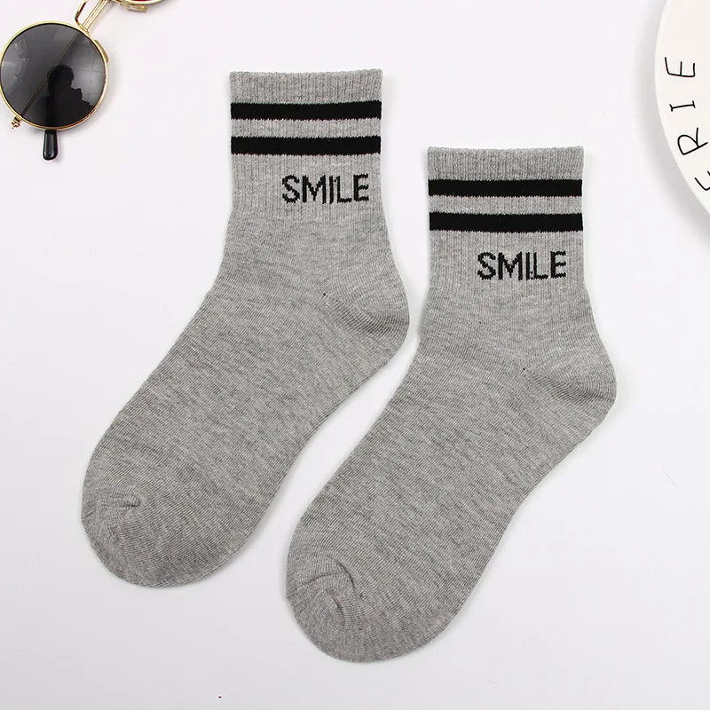Зимние шерстяные носки, плотные теплые вязаные женские носки в полоску, рождественский стиль, женские короткие носки, SA-8 - Цвет: Слоновая кость