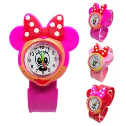 3D мультфильм Минни Микки детские часы детские игрушки часы браслет Детские часы детские часы для девочек мальчиков рождественские подарки