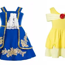 Классический костюм принцессы «Красавица и Чудовище» для маленьких девочек; платья для маленьких девочек на Хэллоуин; Костюм Принца-чудовища