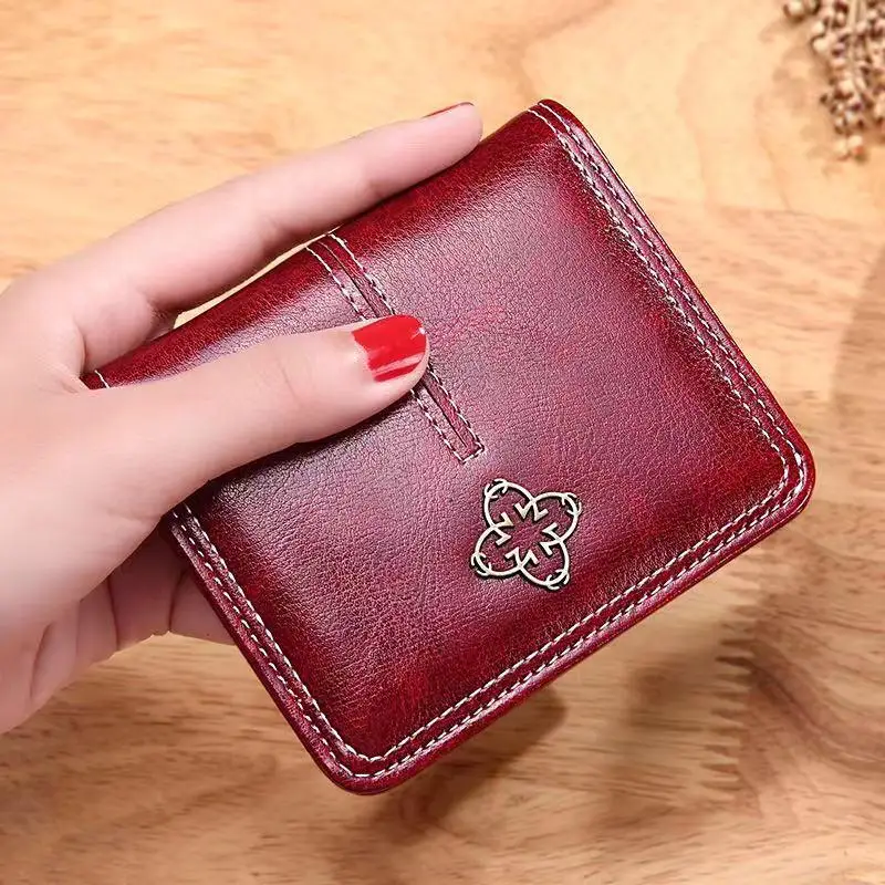 

Hot 2021 Fashion PU Small Women Wallet Luxury Brand Famous Mini Women Wallets Short Female Purse Credit Card Holder