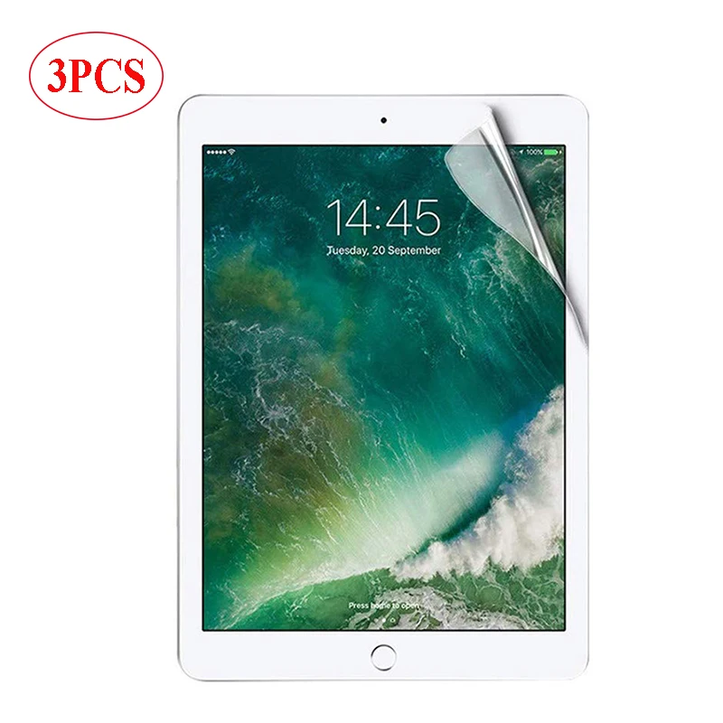 3 uds mascota suave película protectora para Ipad aire 3 10,5 PRO 11 2020, 9,7, 2017, 2018, 10,2 7 Gen Protector de pantalla para Ipad mini 1 2 3 4 5