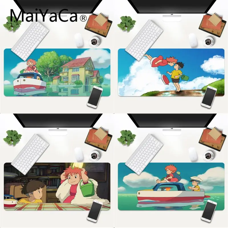 

MaiYaCa Ponyo on the Cliff Gaming Mice Mousepad XXL Mouse Pad anime Laptop Desk Mat pc gamer completo for lol/world of warcraft