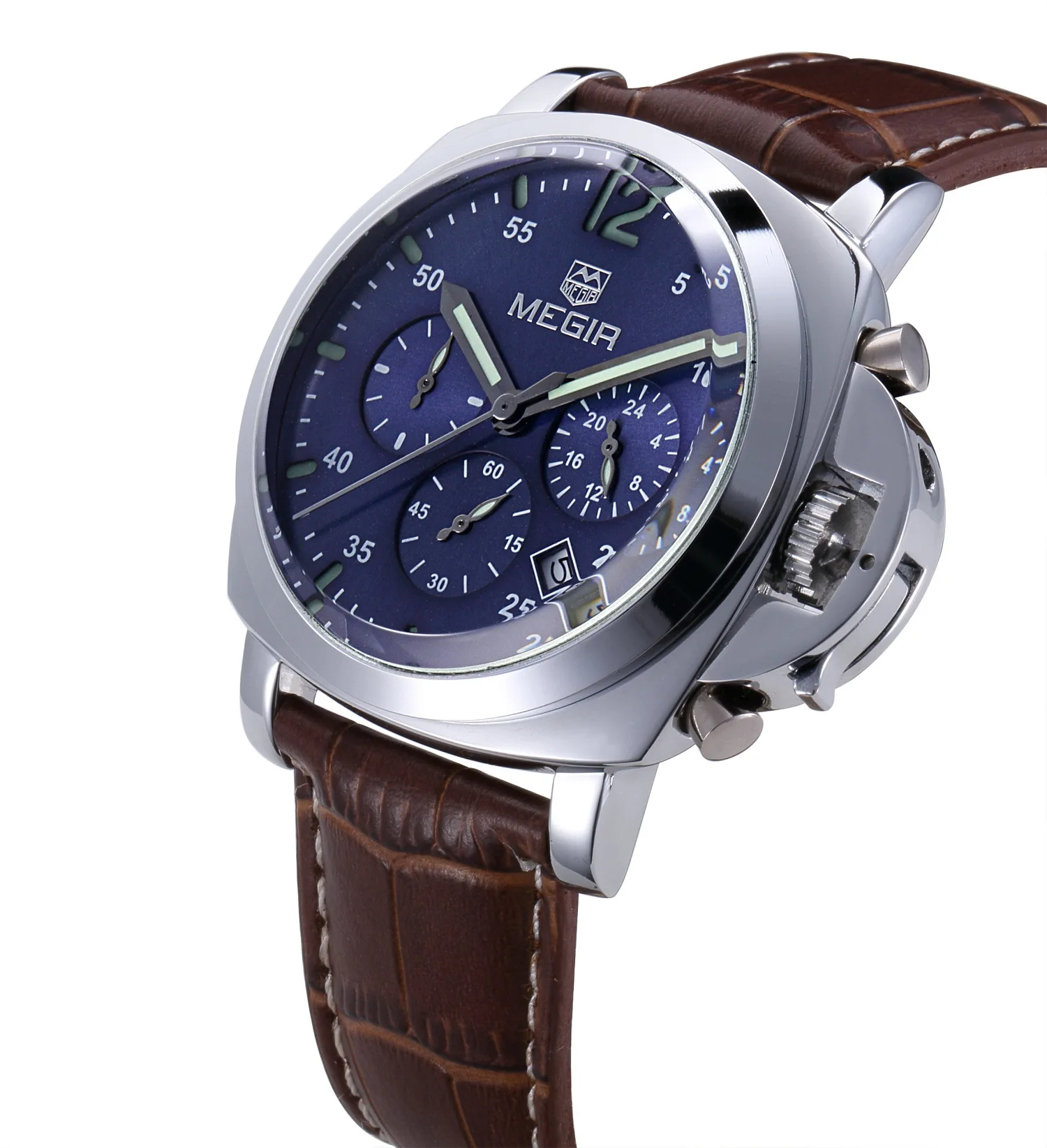 

Megir natural detox gainer 3006 MEN'S Watch Waterproof Quartz Watch Six-pin Calendar Watch