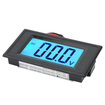 

3-Digits Direct Current Voltmeter LCD Display Voltage Meter with Backlight YB5135D EM88