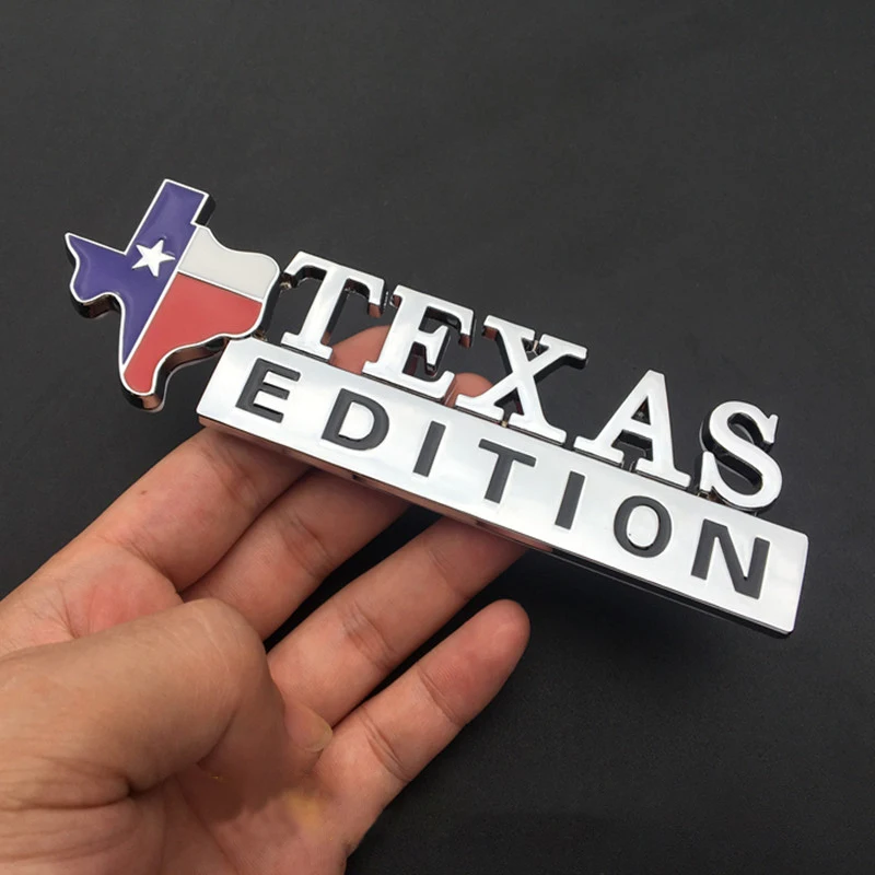 Эмблема «Texas Edition» эмблемы Longhorn State Flag Premium Хром внедорожник пикап Logo-50pcs