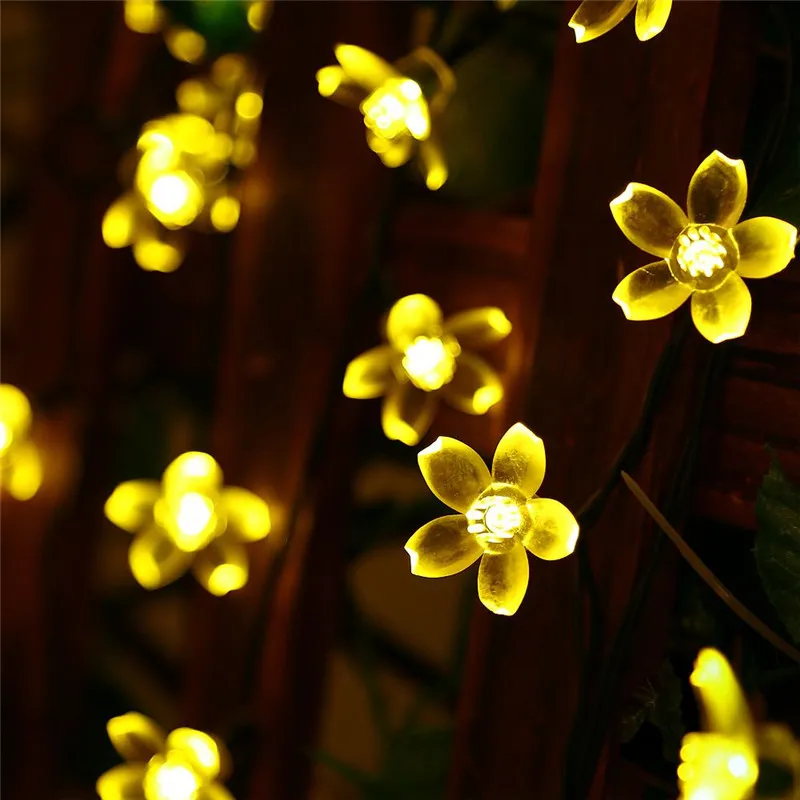10/20/30/50/100M LED Christmas Light Cherry Fairy Flower String Lights Xmas Party Home Garden Tree Garland Wedding Decor | Лампы и