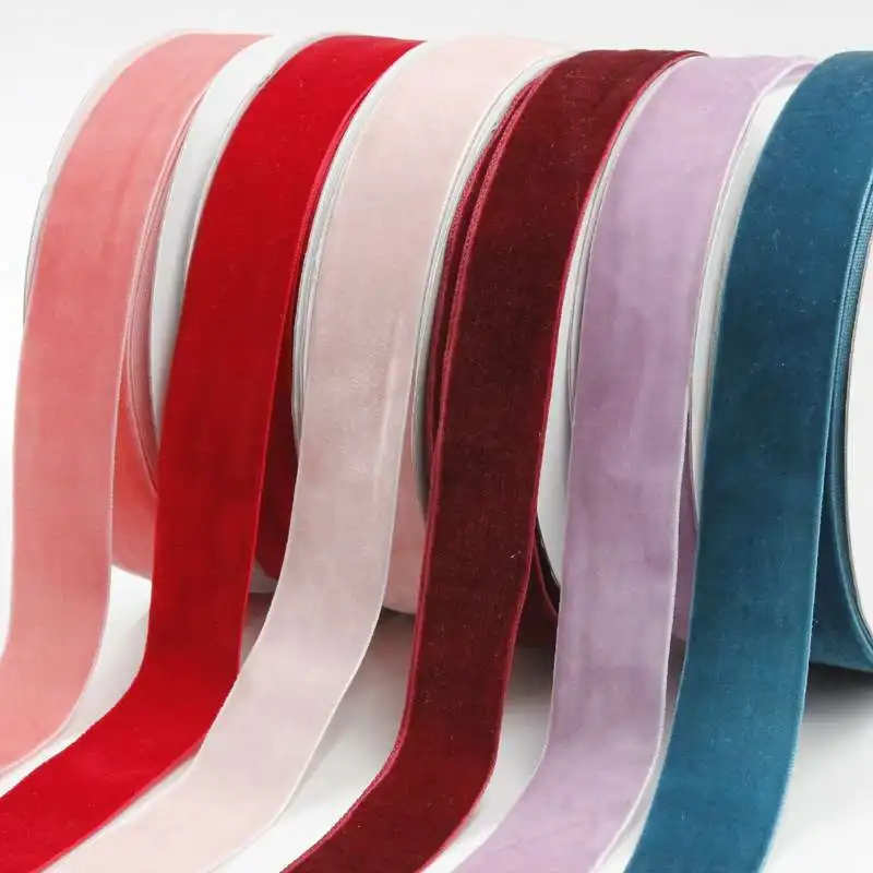 Velvet Ribbon 3 8 10 Mm 5 8 16 Mm 7 8 22 Mm 1 5 Inch 38 Mm For Wedding Decorative Wrap Gift Supplies Party Handmade Diy Ribbons Aliexpress