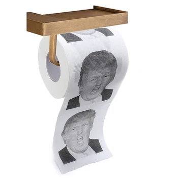 

Creative Toilet Paper President Donald Trump Open Mouth Toilet Paper Bathroom Prank Joke Fun Paper Tissue 100g 2020 New