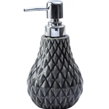 

Simple Ceramic Diamond Style Shower Gel Lotion Bottle Bathroom Hand Sanitizer Portable Liquid Soap Dispenser Ceramic CraftsLF865
