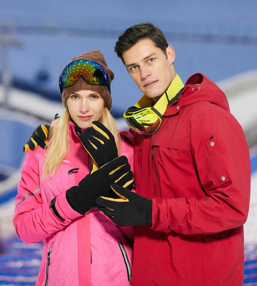 OZERO Winter Men Women Gloves TouchScreen Waterproof Windproof Gloves Outdoor Sports Warm Cycling Snow Ski Gloves Full Finger