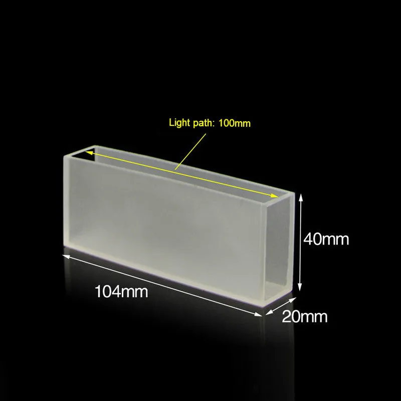 Cuvetta Lovibond In Vetro - Per Analisi Liquidi, Percorso Luminoso 133.35 Mm, Volume 74.6 Ml