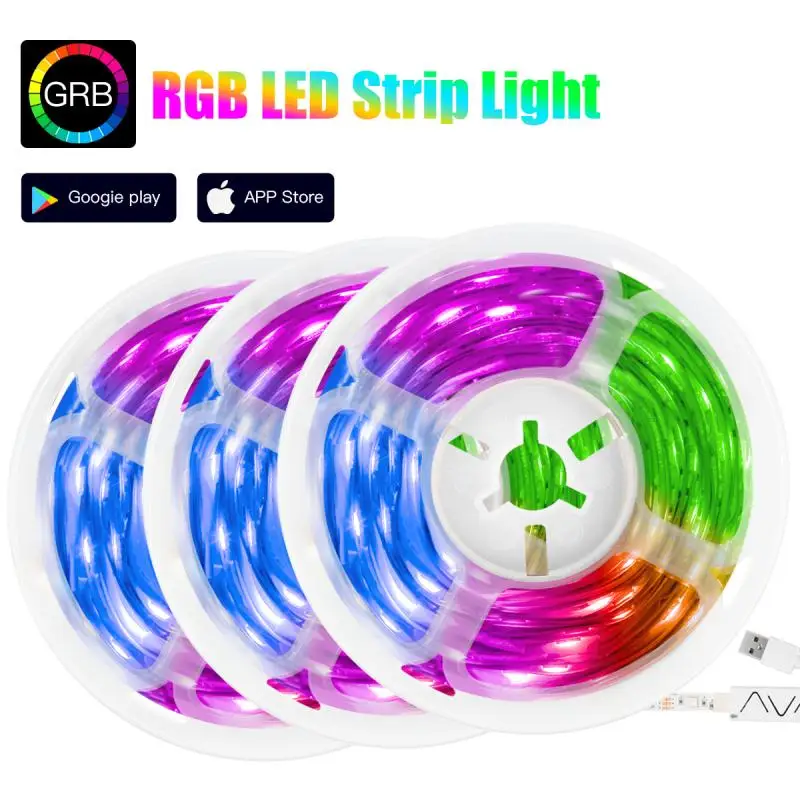 

5pcs LED Strip Lights,10Ft LED Strip Lights Music Sync,Bluetooth App Controlled Remote,5050 RGB LED Rope Lights Color Changing