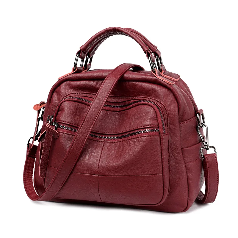 

2017 New Style Fashion Korean-style Soft Leather Shoulder Bag Versatile Shoulder Mommy Bag Handbag WOMEN'S Fashion Handbag