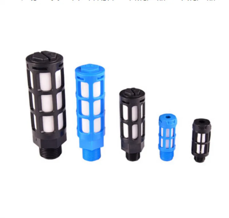 

Pneumatic Plastic Silencer Air Quick Exhaust Muffler Absorb Noise Reduce Filter 1/8" 1/4" 3/8" 1/2" Male Thread Black Blue