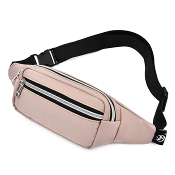 

Adults Waist Bag Unisex Solid Color Waterproof Multipurpose Waist Pack Shoulder Bag for Men Women