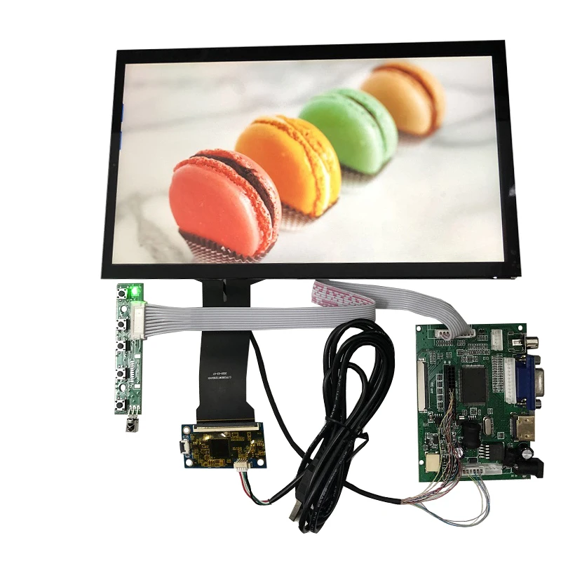 LCD  ġ ũ ŰƮ, ڵ ̺ ÷ Ʈ, VGA + 2AV + HDMI AV2 astern, 10.1 ġ, 1366x768 16:9