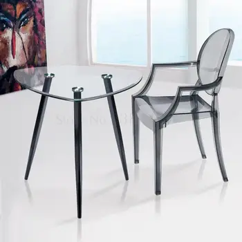 

Transparent Dining Chair Ghost Chair Devil Chair Modern Minimalist Designer Chair Plastic Crystal Chair To Discuss Chair Living