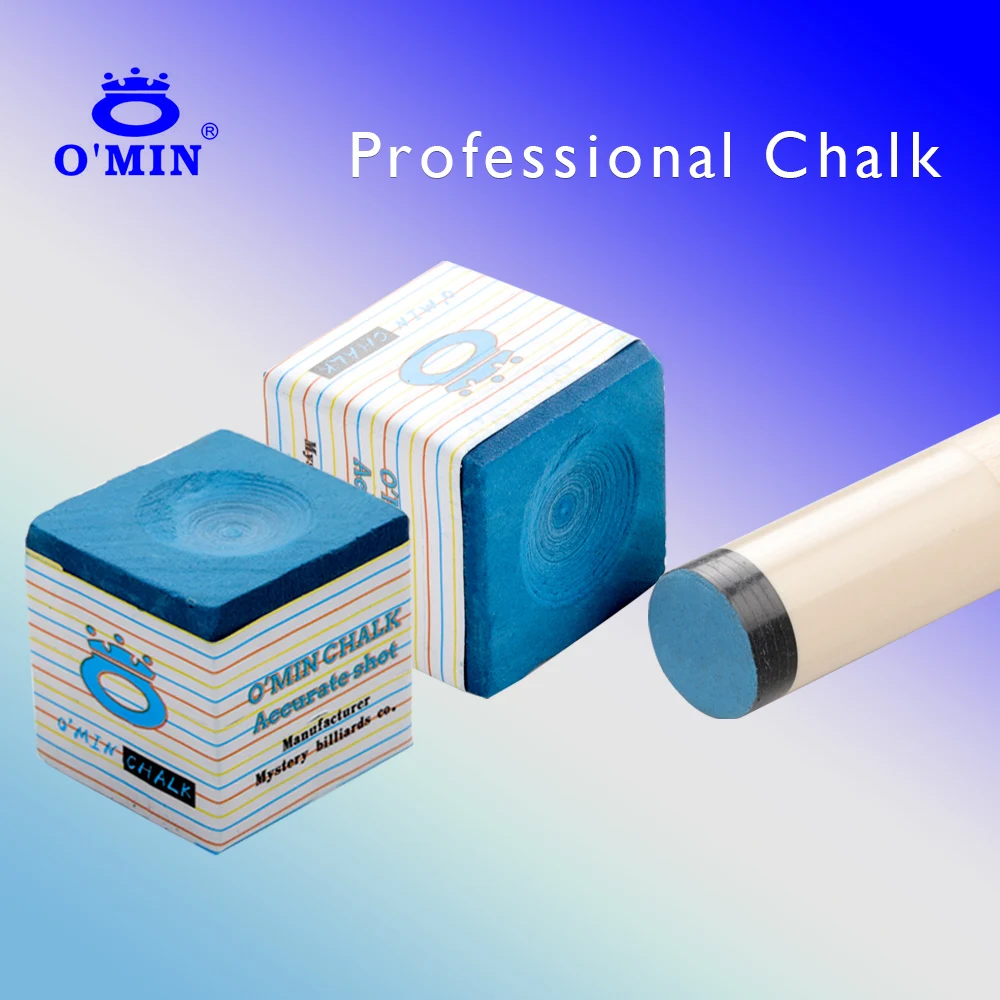 O’MIN Chalks Oily Blue Professional Pool Cue Chalk Easy To Powder High