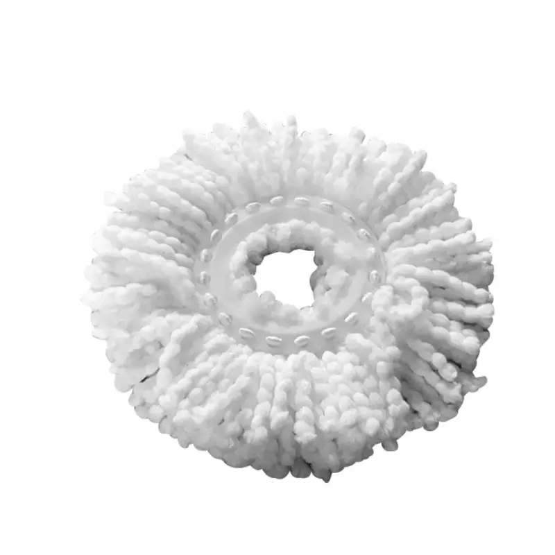 

360 Degree Spin Round Shape Standard Size Replacement Easy Wring Spin Mop Refill Microfiber Mop Heads
