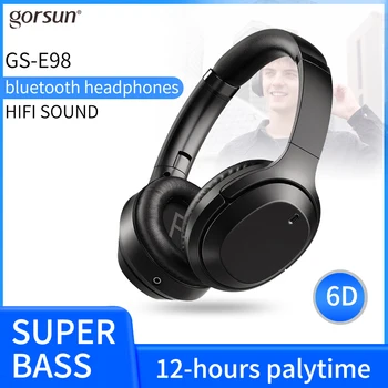 

GURSUN E98 new headset Bluetooth headset wired wireless headset foldable Bluetooth 5.0 stereo headset, AUX with microphone