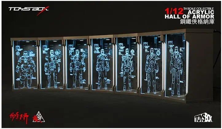 Новинка 1:12 Мстители сплав супер Heros Броня Железного человека гаража фигурка Коллекционная MK2 MK5 MK6 сцены модель игрушки куклы детские подарки