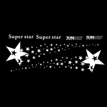 

White Car sticker No tool required 2PCS Reflective design DIY production Easy to install