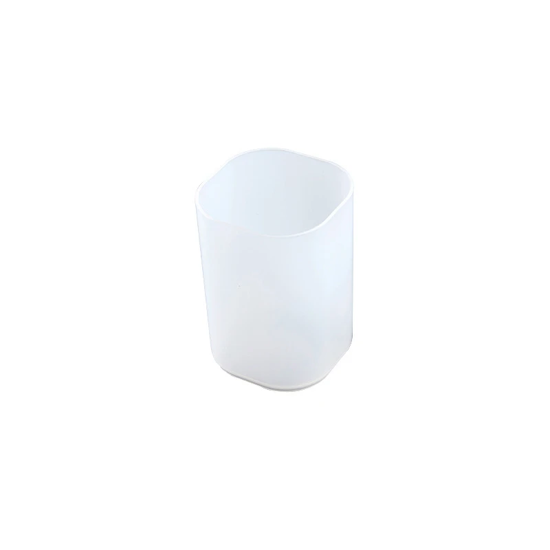 Наклонная вставка шлифовальная ручка держатель стол настольный ящик для хранения стол канцелярская стойка прозрачный органайзер для кистей для макияжа - Цвет: Cylinder-White
