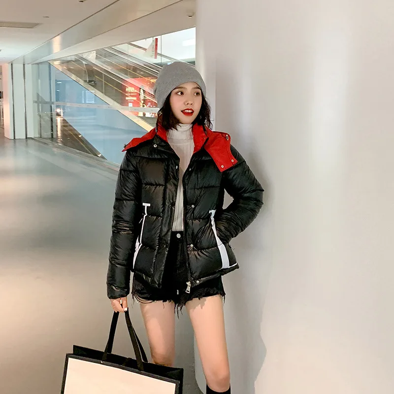 

Off Season 2019 Autumn & Winter New Style Korean-style Cotton Coat Bright Surface Student Loose-Fit Short down Coat Thick Fashio