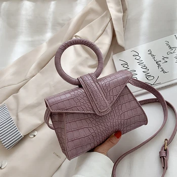 

Mini Designer Round Handle Bags for Women 2020 Trend PU Leaher Woman Handbags Lady's Hand Bag Small Messenger Shoulder Bag