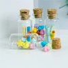 Glass Bottles with Cork, Small Transparent, Clear, Mini Empty Glass Jars, Gift Pack for Wedding Holiday, 25ml, 50PCs per Lot 6