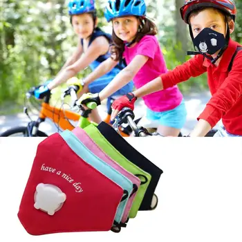 1pc kids children printed cotton adjustable breather filter mask high efficiency filtration breathable 3d fitting design