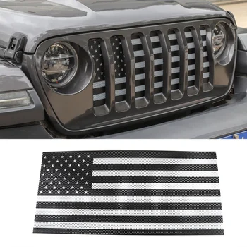 

Front Grill Mesh Insert Bug Screen Insert Grille for Jeep Wrangler JL JLU 2018-2019 Car Accessorie(Black)