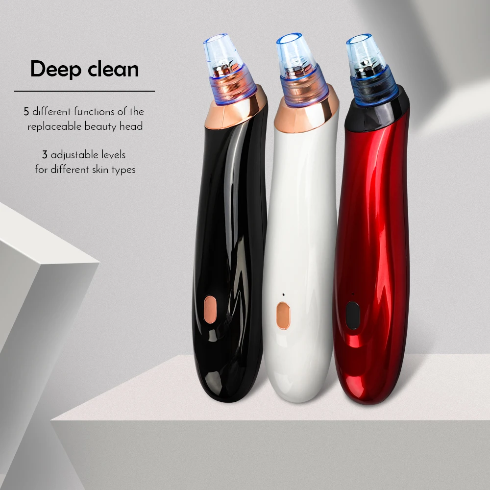 Aspirador de pó Cuidados com a Pele Rosto Nariz Acne Ponto Preto Espinha Blackhead Removedor Elétrico Cravo Poros Ferramentas Máquina 7 cravo cuidados com a pele ferramentas máquina