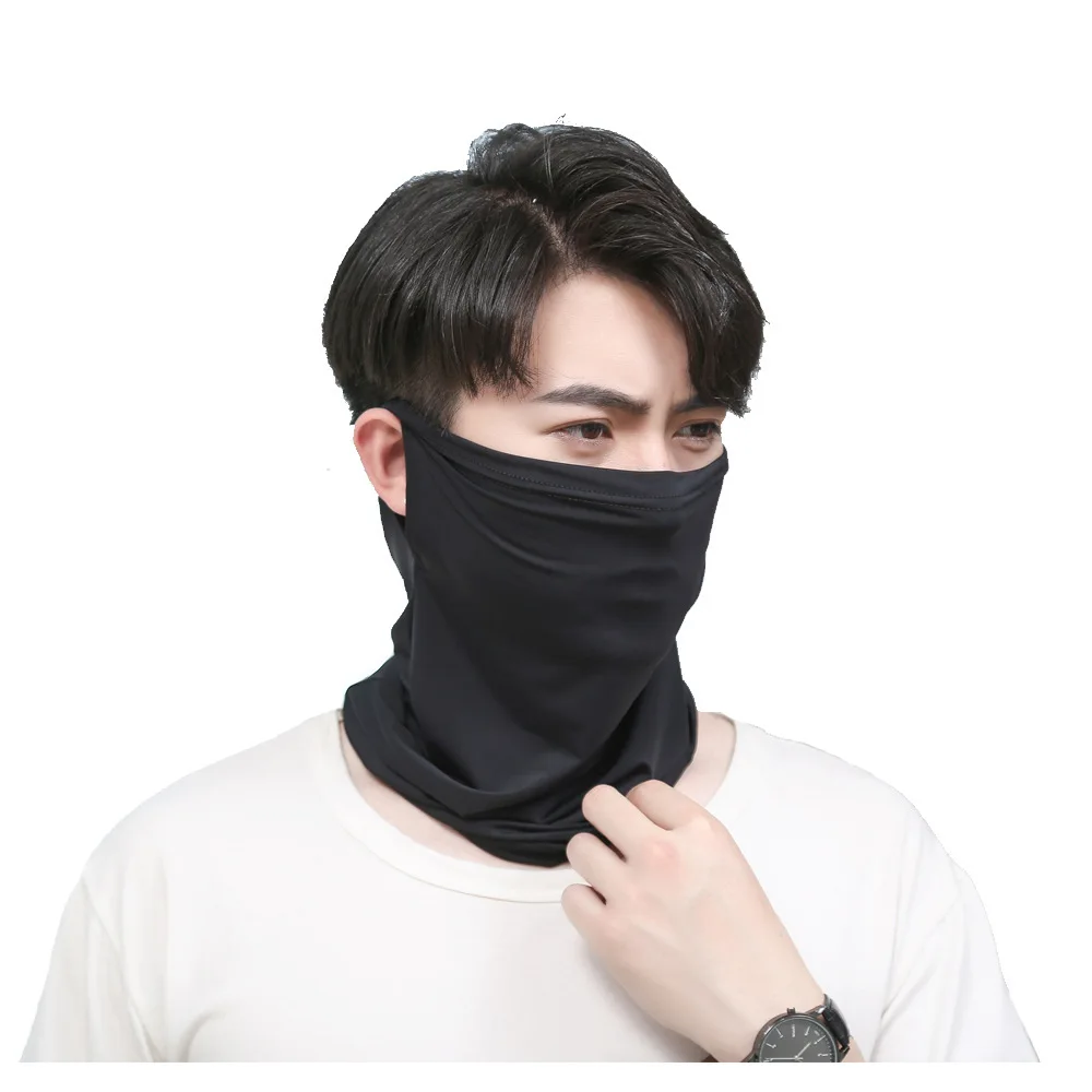 Headband Outdoor Sports Sunscreen Mask Ice Silk Neck Protection Face Hanging Ear Neck Cover Men and Women Magic Mask Riding mens infinity scarf Scarves