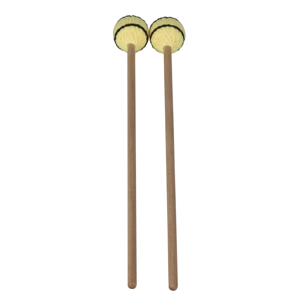 

Marimba Stick Mallets Xylophone Glockensplel Mallet with Beech Handle Percussion Instrument Accessories for Amateurs 1 Pair