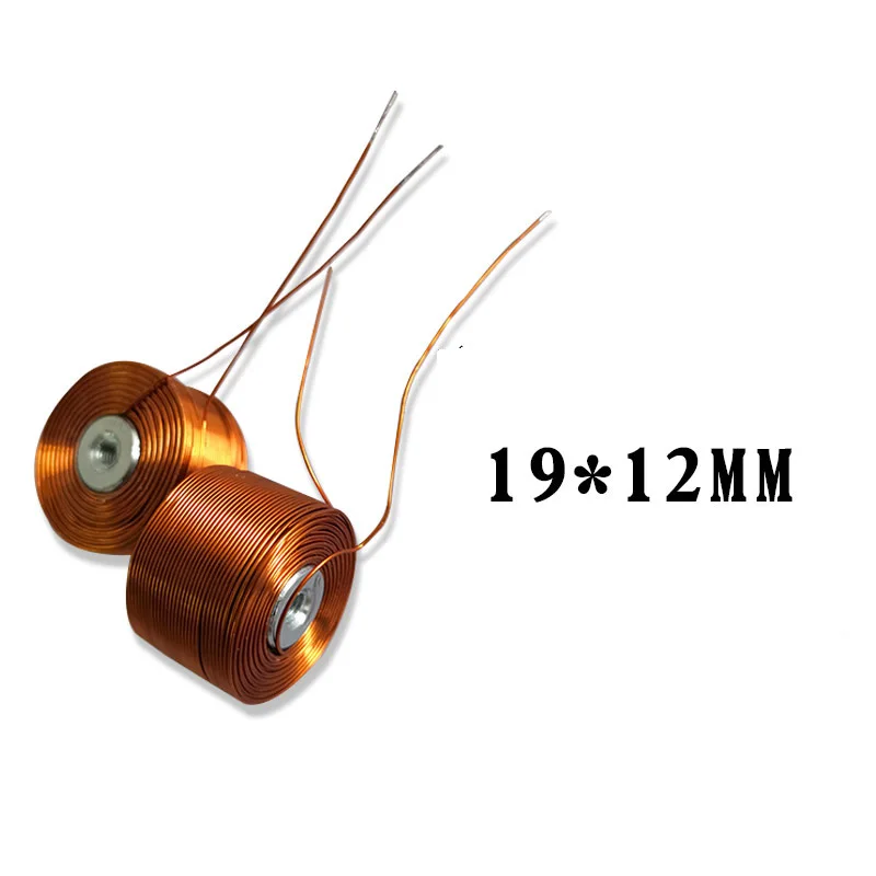 Bobina de Levitação Magnética 19×12 mm com Núcleo de Ferro Parafuso Buraco Matriz de Fio de Cobre Puro Eletroímã com Princípio Peças