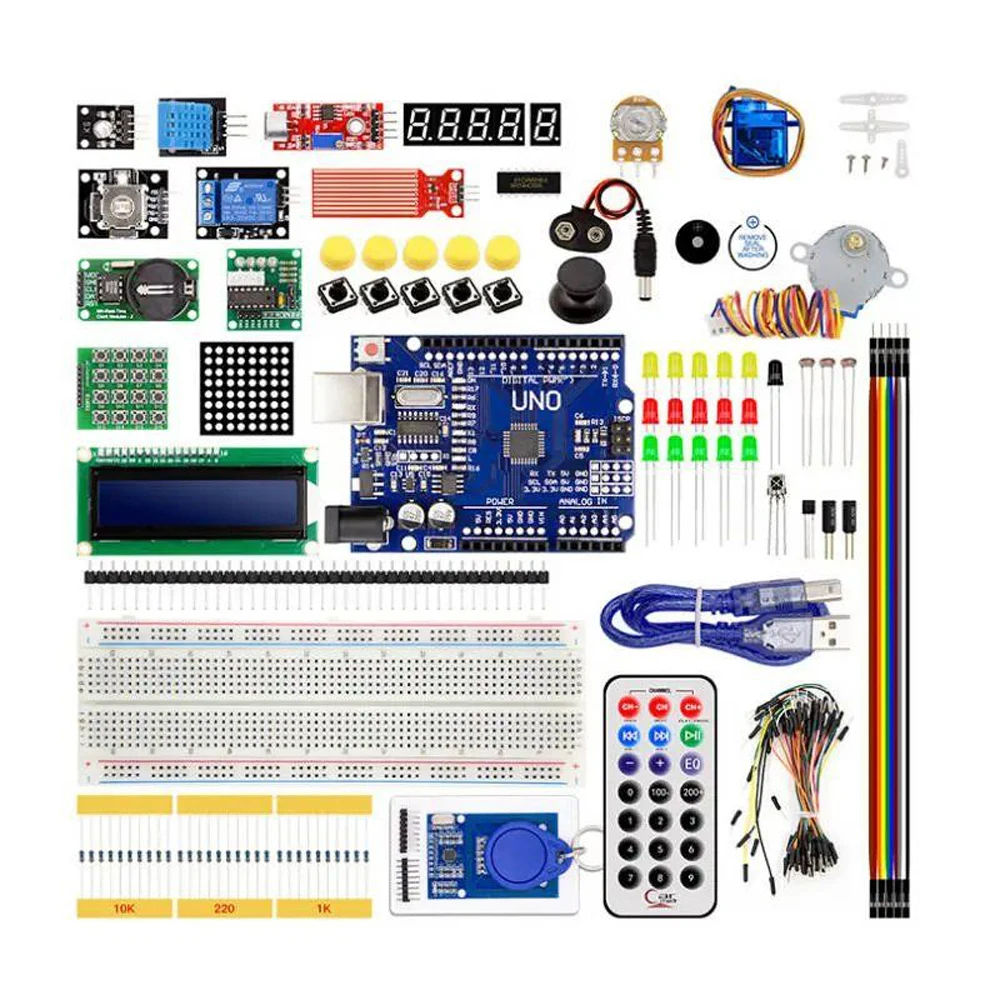 Комплект ArduinounoR3 RFID для начинающих программировать плата разработки MCU Kit|Панель| |