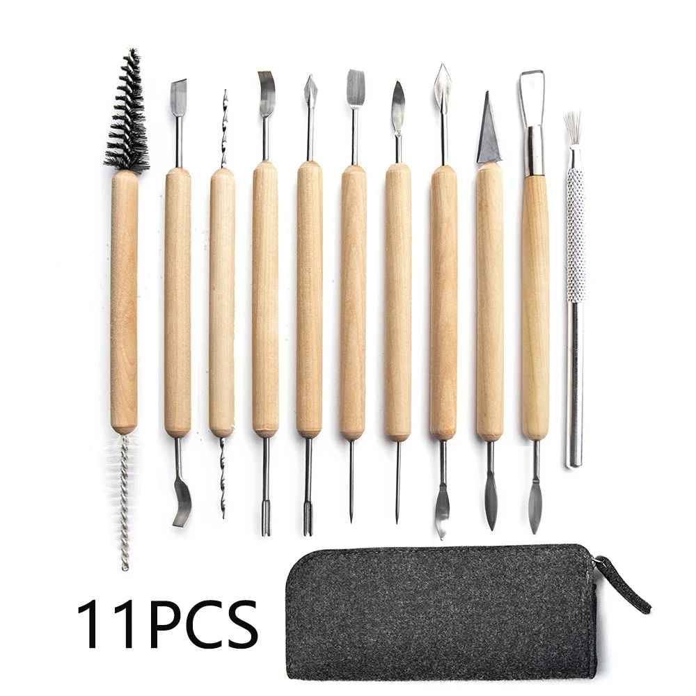 61pcs/set Clay Tools Sculpting Kit Sculpt Smoothing Wax Carving Pottery  Ceramic Polymer Shapers Modeling Carved Ceramic Diy Tool - Pottery &  Ceramics Tools - AliExpress