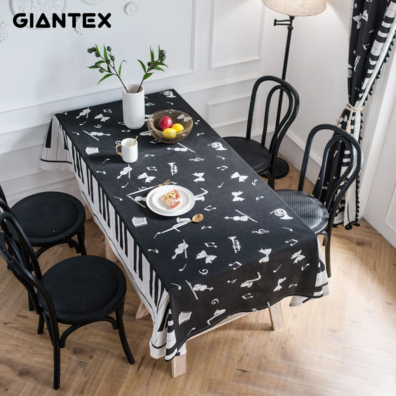 Декоративная скатерть из льняной ткани кружевная прямоугольная для обеденного