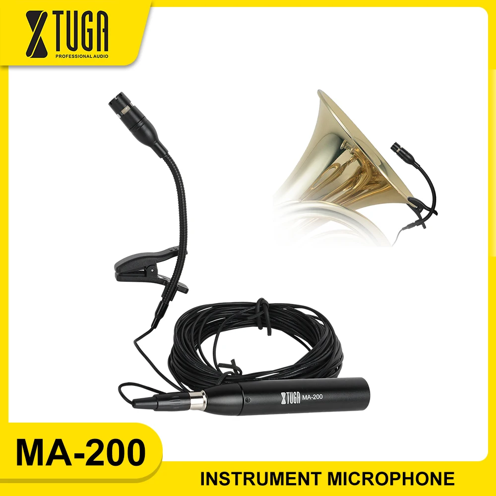 XTUGA MA200 Condenser Instrument Microphone 3-pin