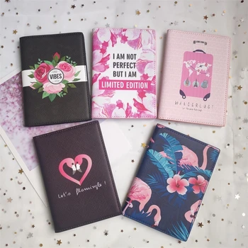 

Fashion Travel Passport Holder Cover Men Women PU Leather ID Credit Card Ticket Document Case Holders Pouch Bags Drop shipping