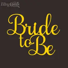 BlingQueen 12 шт./лот пользовательские горячей фиксации ПУ винил теплопередачи железа на передачи невесты быть дизайн