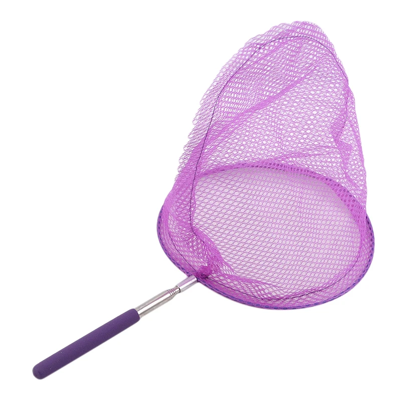 Children's Fishing Net Rainbow Beach Retractable Kids Butterfly Insect  Catching Small Fish Catching Net