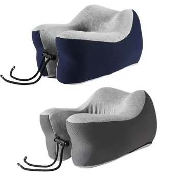 

Memory Foam Pillow U-shaped Design Travel Portable Cushion U-Shaped Neck Pillow With Storage Bag For Airplane Car Office
