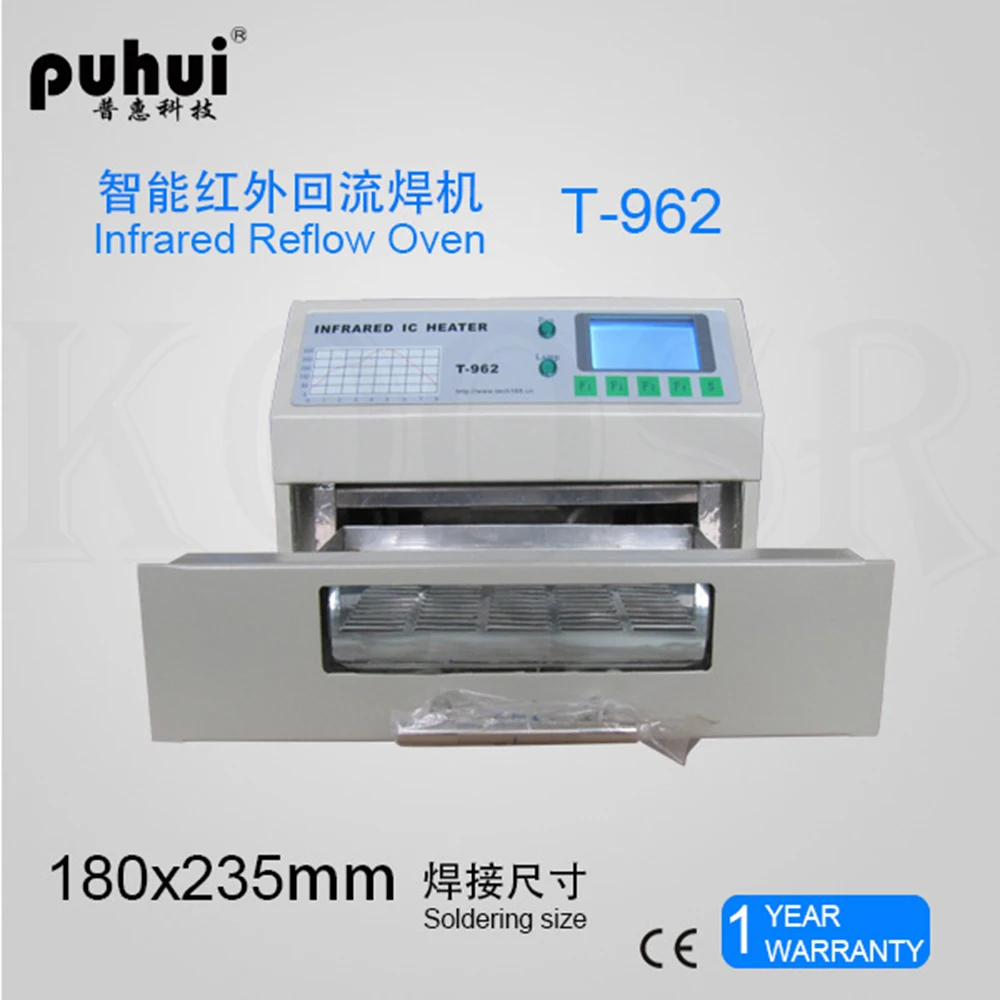 PUHUI T-962 инфракрасный IC НАГРЕВАТЕЛЬ T962 Настольный паяльник печь BGA SMD SMT паяльная станция волновой печи