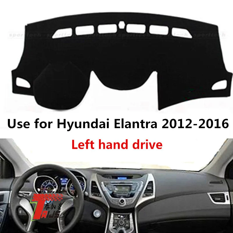 

TAIJS модный простой чехол на приборную панель автомобиля из полиэстера для Hyundai Elantra 2012-2016 левый руль
