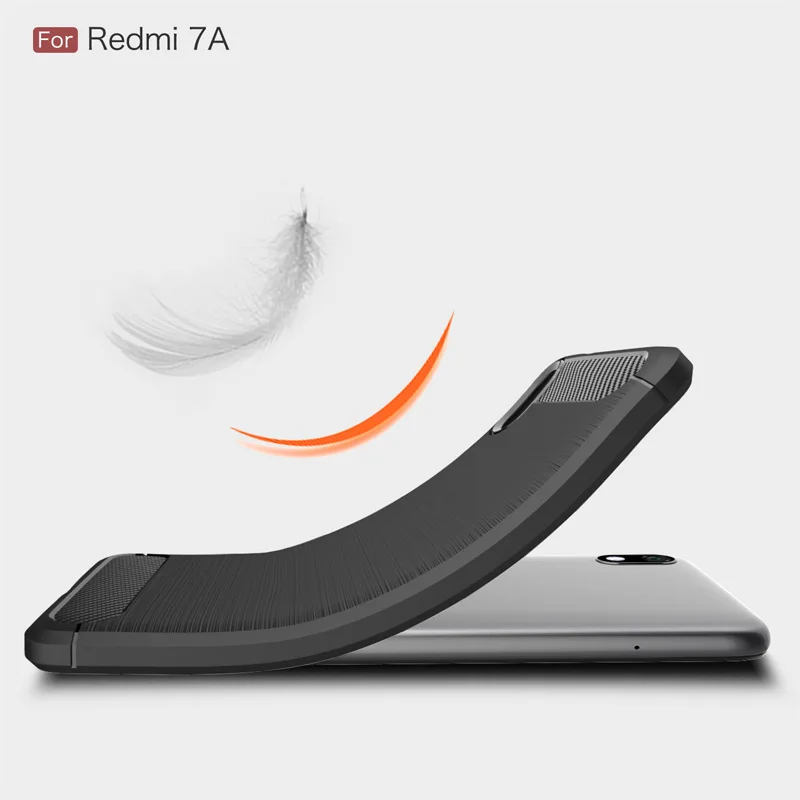 Для Xiaomi Redmi 7A чехол Redmi 7A Силиконовый ТПУ карбоновый Мягкий силиконовый чехол для Xiomi Redmi 7A чехол s Coque 5,45 дюймов